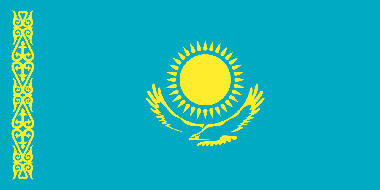 Флаг Республики Казахстан